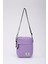 Mor çift bölmeli, fermuarlı ve ayarlanabilir askılı şık tekstil çanta 2