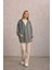 Yeşil Oversize Kapüşonlu Hırka 5