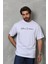 Unisex Bisiklet Yaka Baskılı Oversize Tshirt 1