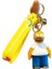 Klasik Yeni Ünlü Aile Homer Simpsons Anime Anahtarlık Araba Anahtarlık Çanta Aksesuar Kolyerenk:mavi (Yurt Dışından) 1