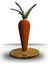 Havuç Kedi Tırmalama Tahtası - 42 cm - Turuncu - LTS-M-010 1