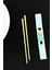 Kedi Figürlü Metal Chopstick Sarı 2