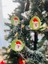 Yılbaşı Ağacı Süsü -Noel Babalı Punch Süsü 2’li Çam Ağacı Süsü 8 cm 4