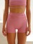 Dhyana Büzgü Detay Kısa Pembe Şort 4