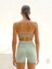 Dhyana Büzgü Detay Kısa Mint Şort 4