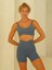 Paria Çapraz Detay Spor Indigo Crop 1