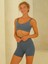 Paria Çapraz Detay Spor Indigo Crop 2