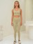 Mai Kratos Basic Spor Soft Haki Crop 5