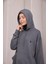 Kapüşonlu Sweat Füme 2