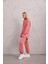 Astronot Kapüşonlu Sweat Pudra 2