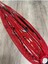 Rasta Mix Afrika Örgü Toka 15'li 50CM - Kırmızı 4