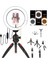 Ensiga Masa Üstü Işık Ring Light 10 Inç LED Mini Masa Tripodlu Video Stüdyo Makyaj Işığı 2