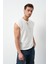 Desenli Oversize Sıfır Kol Triko Erkek T-Shirt 1