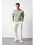 Çizgili Regular Fit Ince Triko Erkek T-Shirt 2