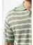 Çizgili Regular Fit Ince Triko Erkek T-Shirt 5