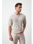 Çizgili Regular Fit Ince Triko Erkek T-Shirt 2