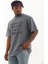 Unisex Oversize Baskılı Bisiklet Yaka Tshirt 1