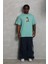 Oversize Baskılı Bisiklet Yaka Tshirt 3