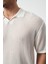Oversize Polo Yaka Ince Triko Erkek T-Shirt 5