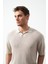 Oversize Polo Yaka Ince Triko Erkek T-Shirt 4