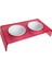 Seramik Mama Kabı & Su Kabı Renkli Standlı 10*15*30CM 3