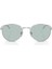 Pr B51S 1BC40N 53 Unisex Oval Gri Metal Güneş Gözlüğü 2