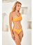 Tek Omuz Taş Baskılı Bikini Takım 254250 3