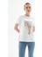 Baskılı %100 Pamuklu Beyaz Kadın T-Shirt 25Y0085K1 1