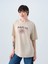 Regular Fit Bej Kadın T-Shirt LF2038458 1