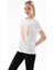 Baskılı %100 Pamuklu Beyaz Kadın T-Shirt 25Y0152K1 3