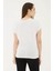 Bisiklet Yaka Dökümlü Viskon Ekru Kadın T-Shirt 25Y0194K1 3