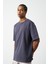 Oversize Dikiş Detaylı Premium Basic T-Shirt 3