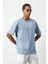 Ön Baskılı Boxy Fit Bisiklet Yaka T-Shirt 1
