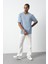 Ön Baskılı Boxy Fit Bisiklet Yaka T-Shirt 3