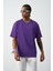 Ön Baskılı Boxy Fit Bisiklet Yaka T-Shirt 4