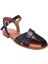 DZA07-60216243 Siyah Günlük Ortopedik Deri Spor Kadın Sandalet 1