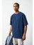 Oversize Dikiş Detaylı Premium Basic T-Shirt 4