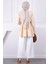 Bej Yaka Fırfırlı Kimono 4