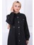 Siyah Cepli Kot Elbise 4
