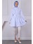 Mint Yeşili Hakim Yaka Çizgili Poplin Tunik 2
