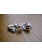 0.58 ct Natural Assonit Taşlı Sallantılı Gümüş Küpe 1