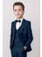 Erkek Çocuk Blazer Ceketli, Cepken Yelekli Lacivert Takım Elbise 10-16 Yaş 4