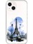 iPhone 15 Uyumlu Şeffaf Kılıf Paris 2 Tasarımlı 1