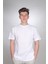 Sıfır Yaka Yıkamalı Taşlamalı Kısa Kollu Erkek T-Shirt 2