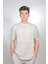 Sıfır Yaka Yıkamalı Taşlamalı Kısa Kollu Erkek T-Shirt 1