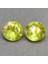 Pair 2PCS/1.61 ct T.w 5.2 mm Round Natural Yellowish Green Sphene, Super Sparkles 1