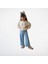 Taş Detaylı Sweatshirt ve Kot Pantolon Takımı – Ekru & Mavi 1
