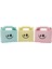 🎁 Baskılı Emoji Kutu 3’lü Set | 14 x 10 cm | Eğlenceli Hediye ve Organizasyon Kutusu 😊✨ 2