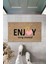 Bej Kapı Önü Paspası Enjoy Ever Moment Ayıcık Desen K-3351 1