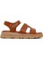 Kadın Taba Deri Comfort Sandalet 25SFD300218 1